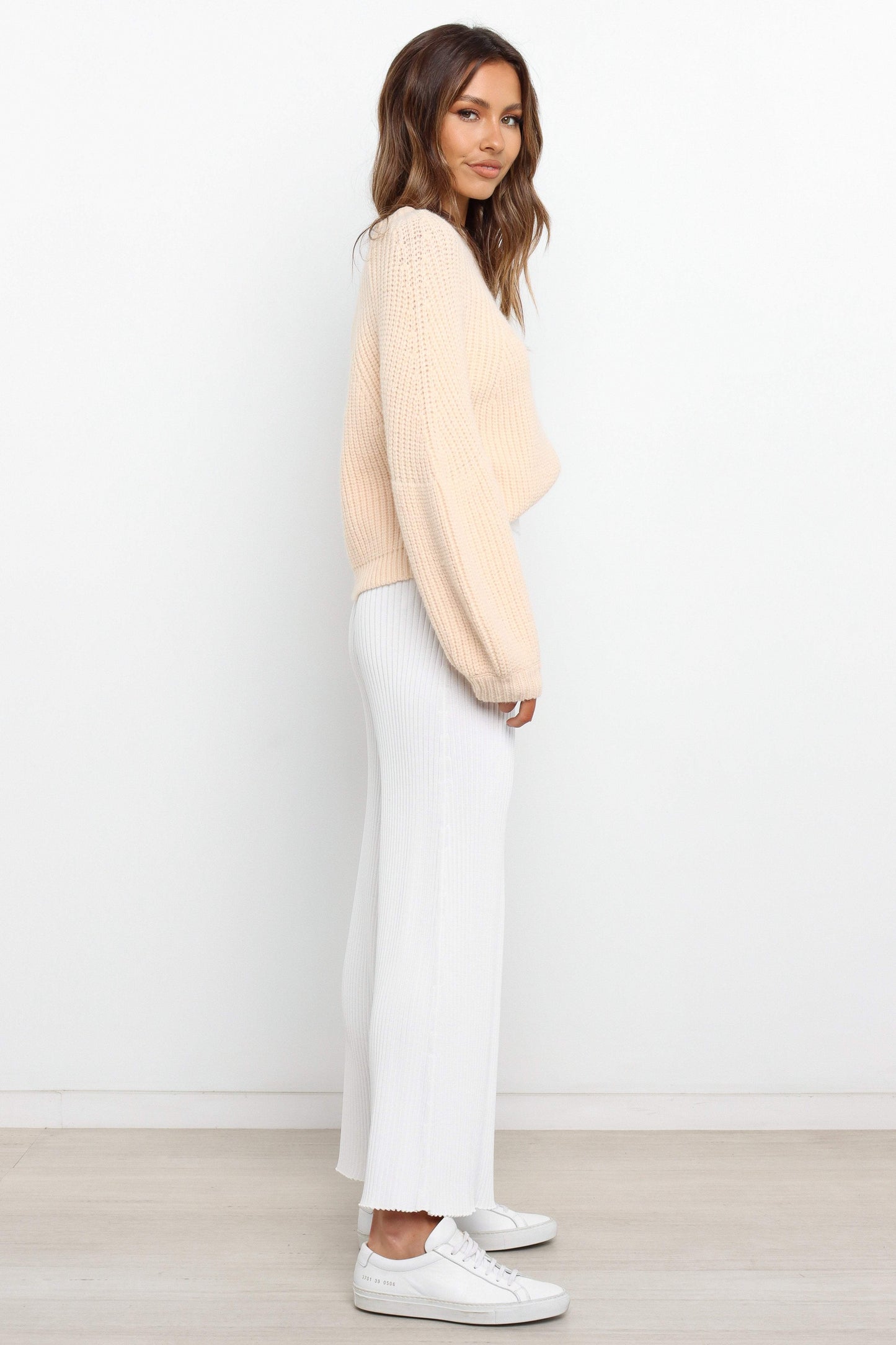 London Knit Sweater Beige