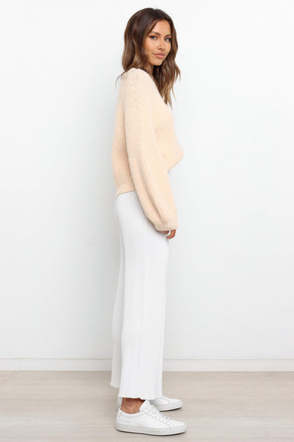 London Knit Sweater Beige