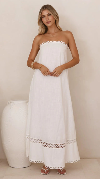 Sandra Maxi Dress White