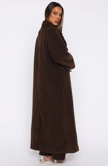 Got To Go Teddy Coat Coffee