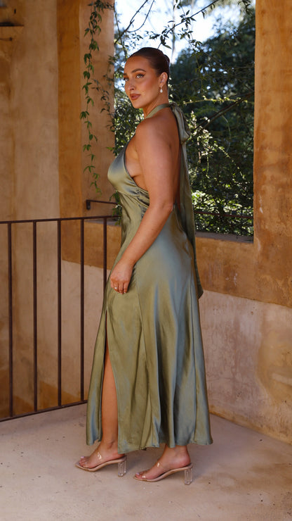 Amalia Maxi Dress Olive
