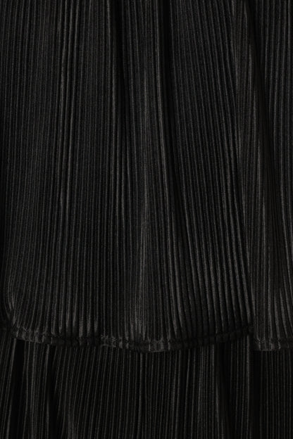 Jillian Plisse Jumpsuit Black