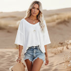 Oversized Casual V Neck Shirt
