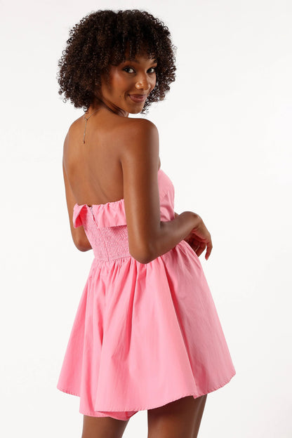 Beatrice Romper Pink