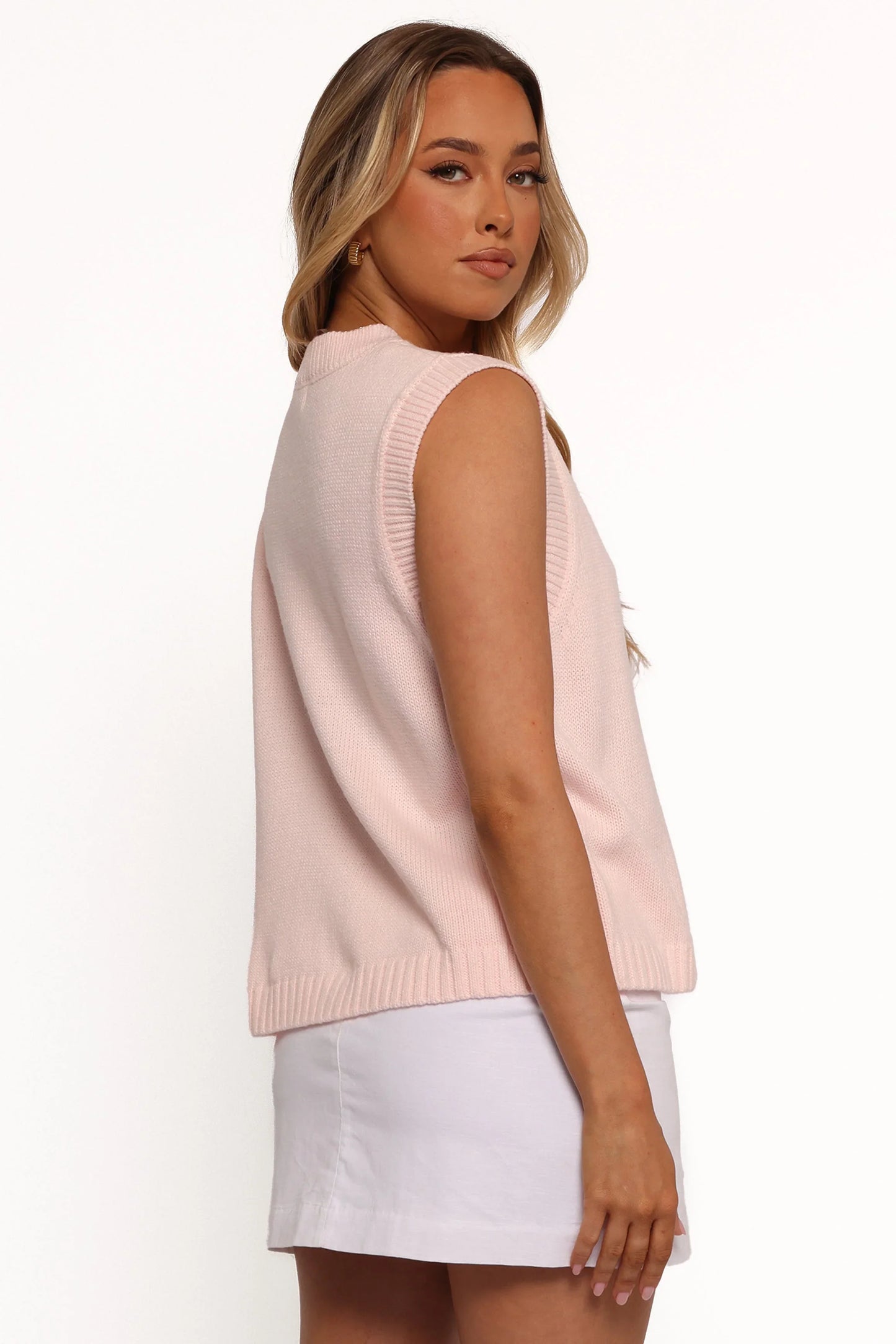 Weston Knit Vest Pink