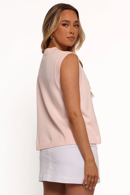 Weston Knit Vest Pink