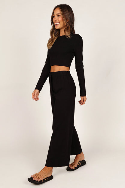 Ayers Long Sleeve Set Black