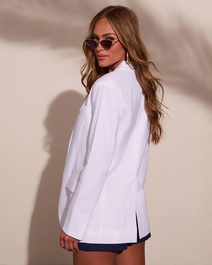 Lilibet Oversized Linen Blend Blazer