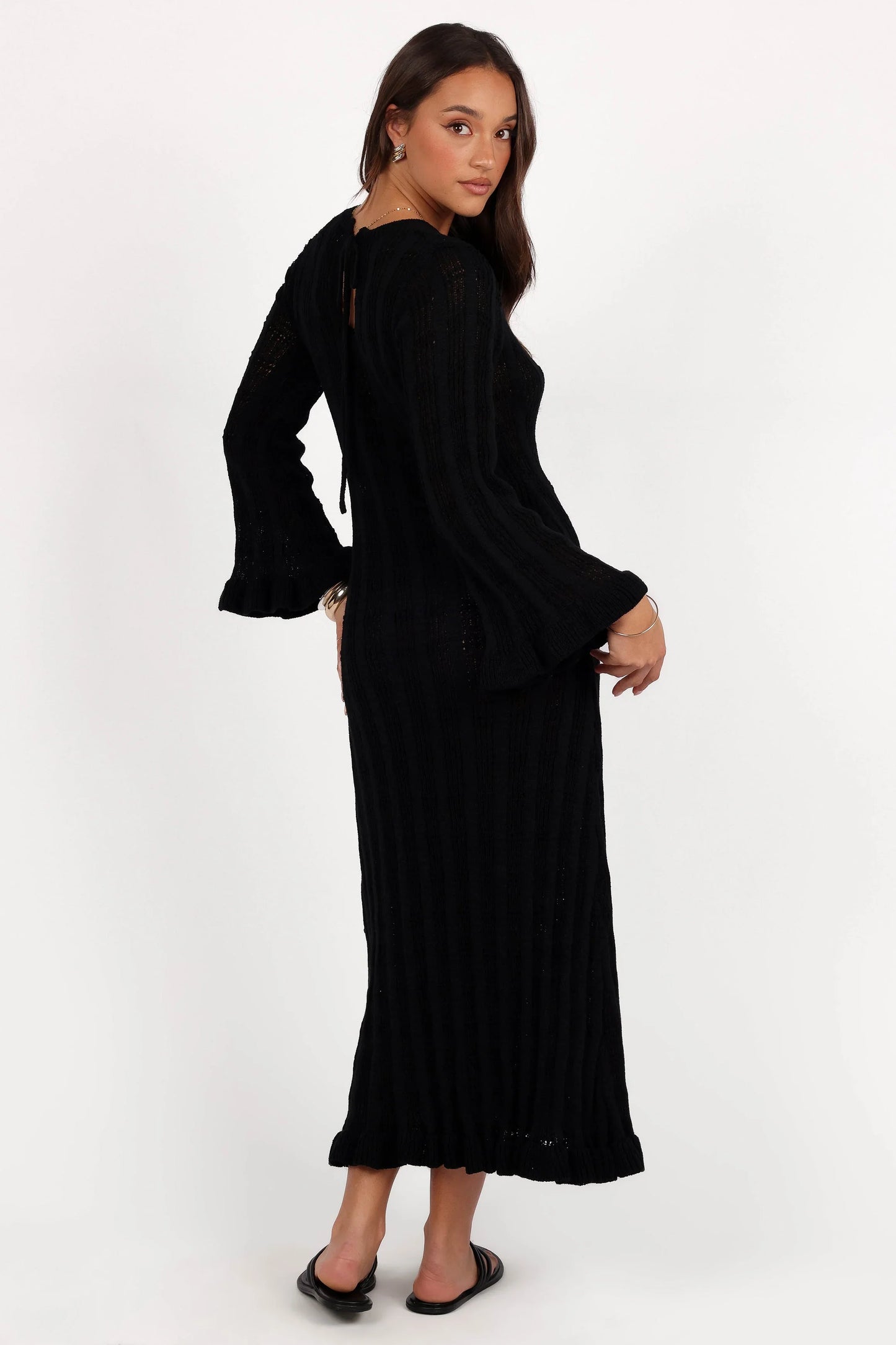 Colter Long Sleeve Maxi Dress Black