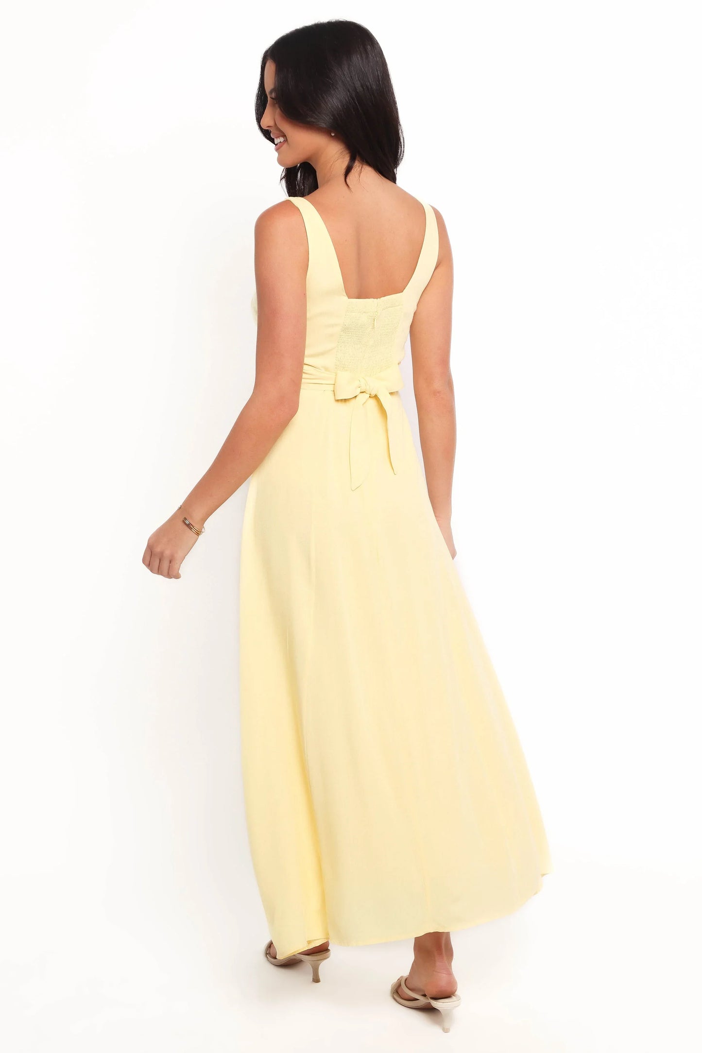 Archer Midi Dress Butter Yellow