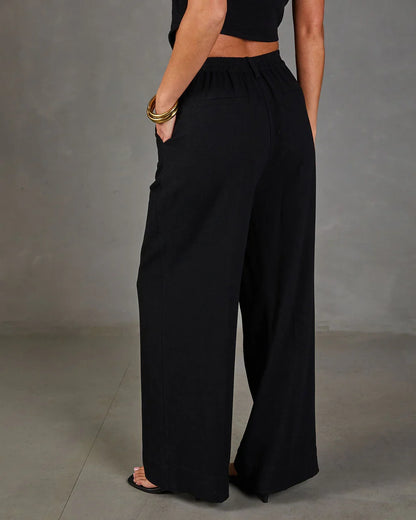 Leva Pocketed Wide Leg Pants