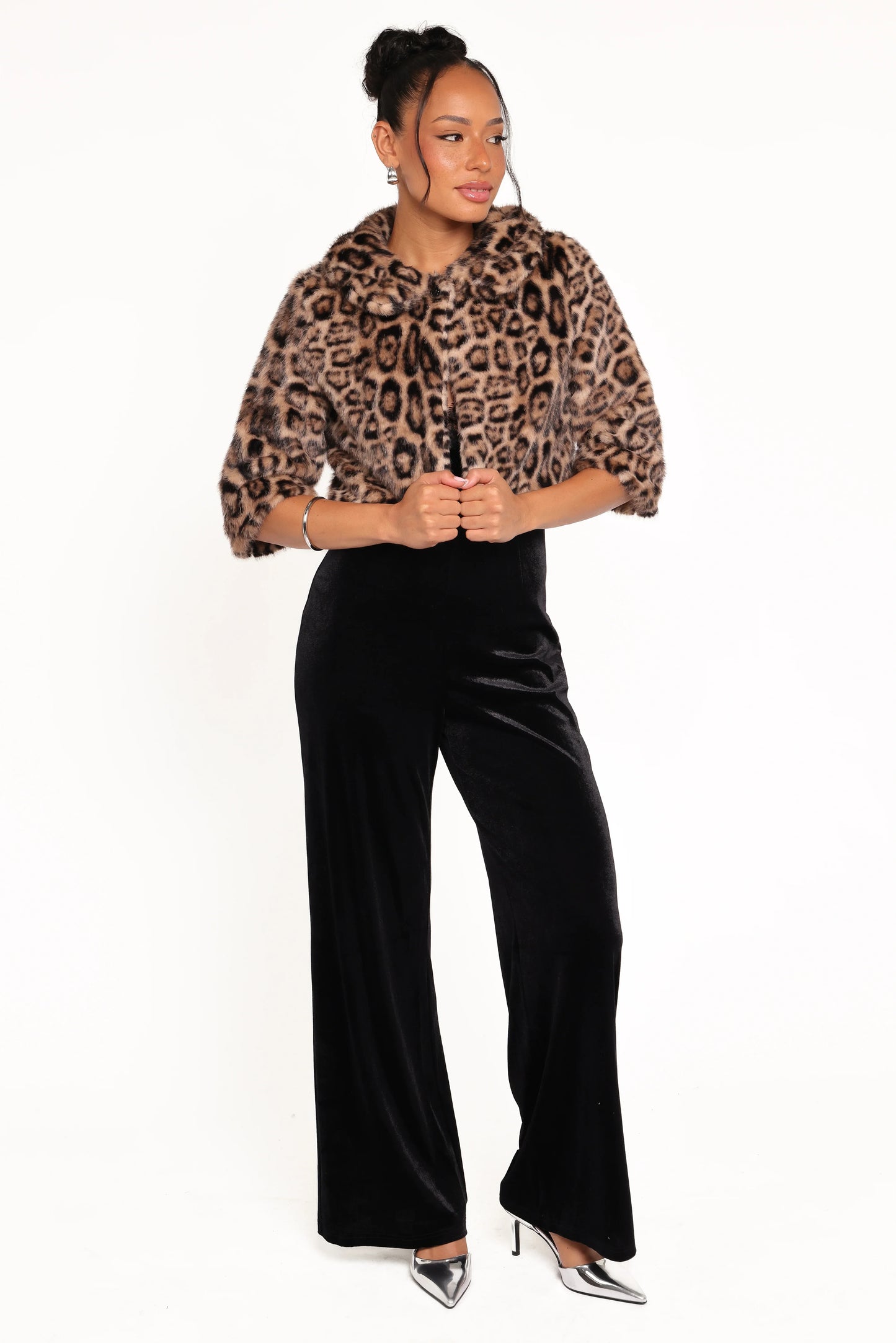 Florian Cropped Jacket Leopard