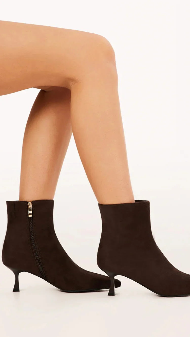 Carmella Boots Dark Cacao Suede