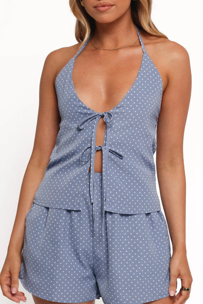 Beau Two Piece Set Blue Dot