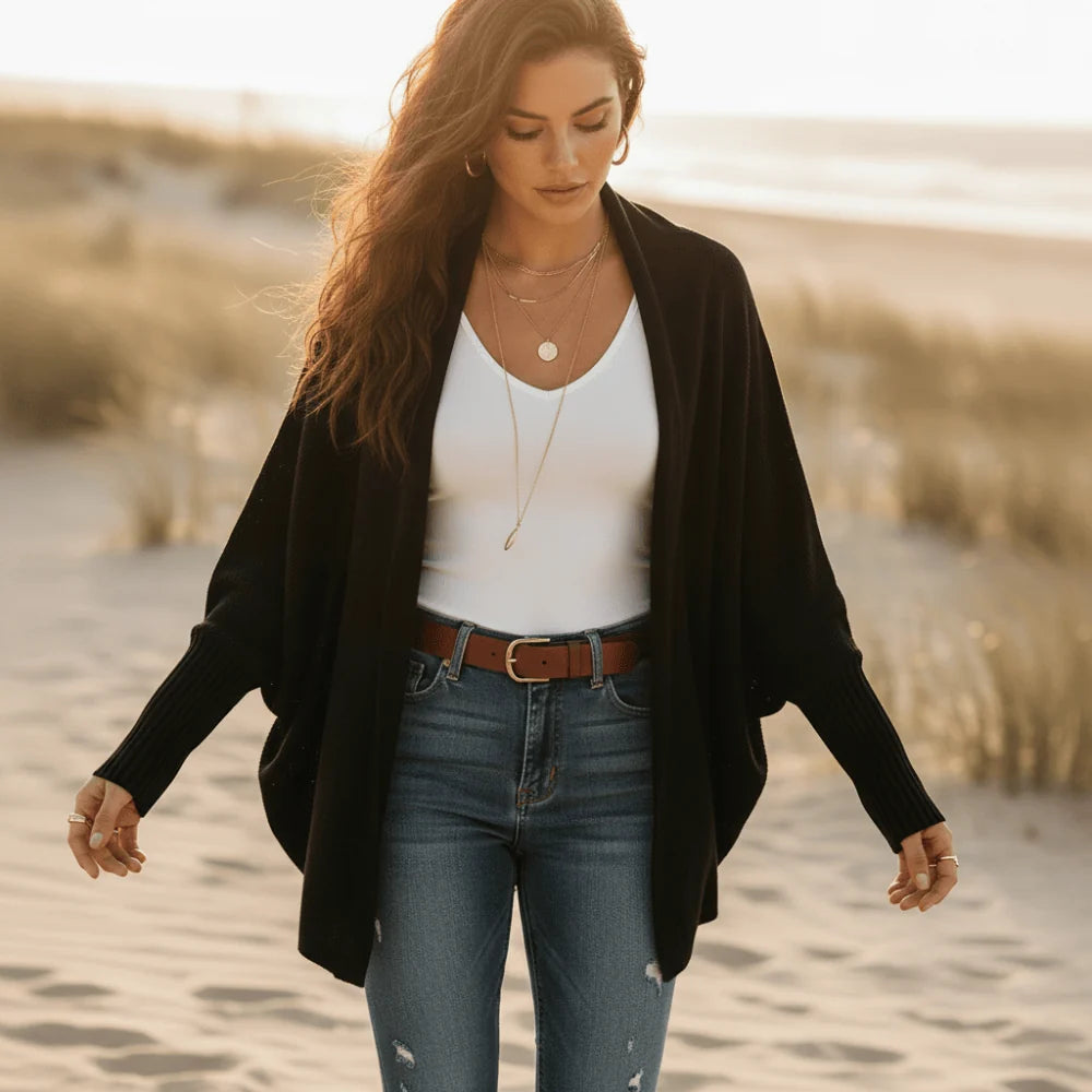 Oversized Batwing Knit Cardigan