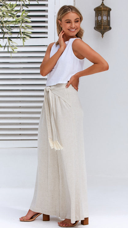 Persephone Crop Top White