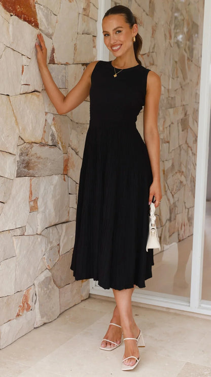 Kaida Midi Dress Black