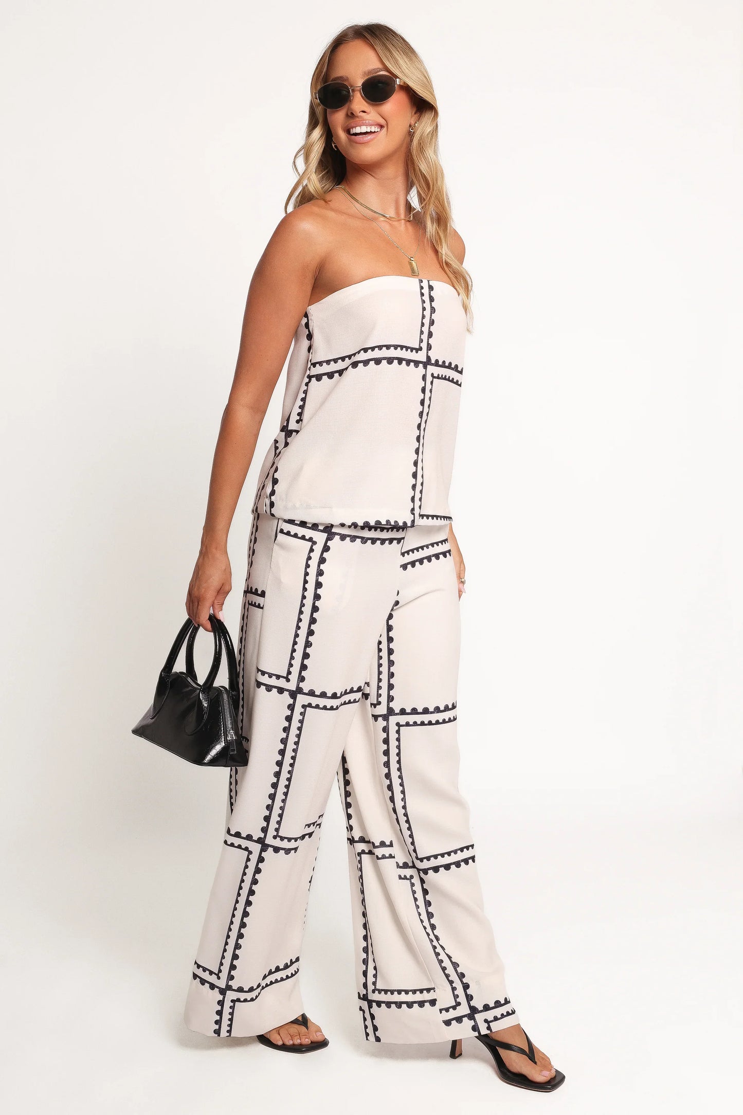 Ezra Pant Set White
