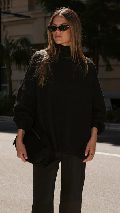 Harita Knitted Sweater Black