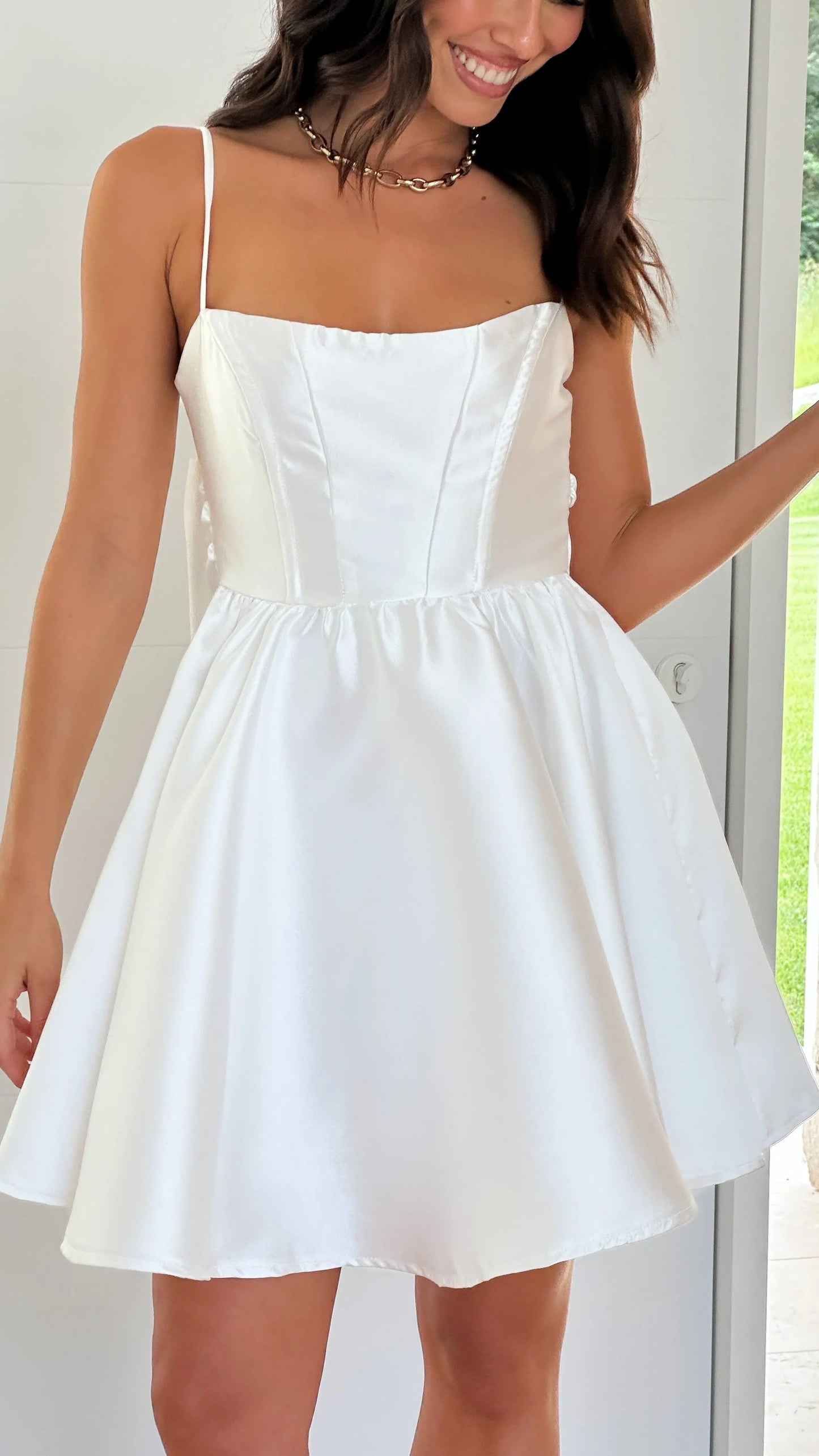 Ichiko Mini Dress White