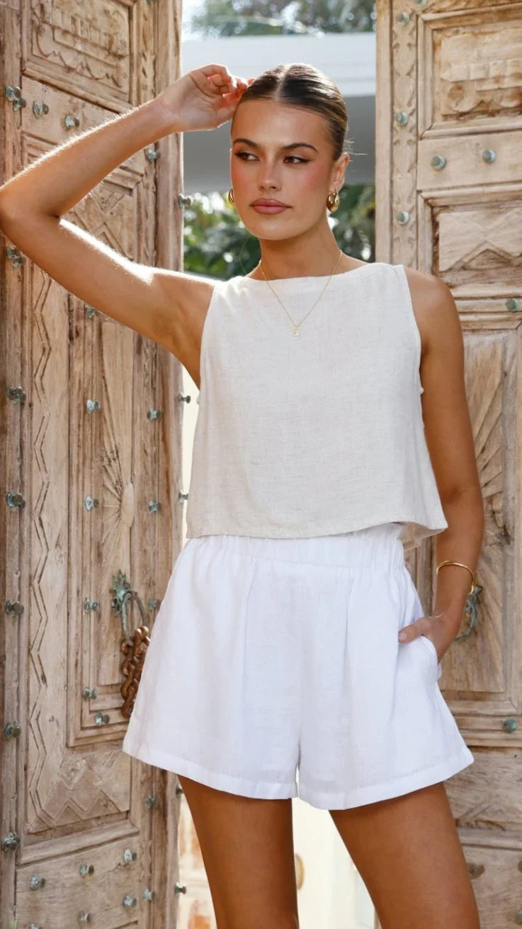 Persephone Crop Top Natural