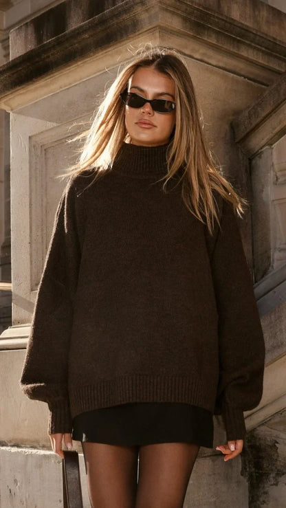 Harita Knitted Sweater Chocolate