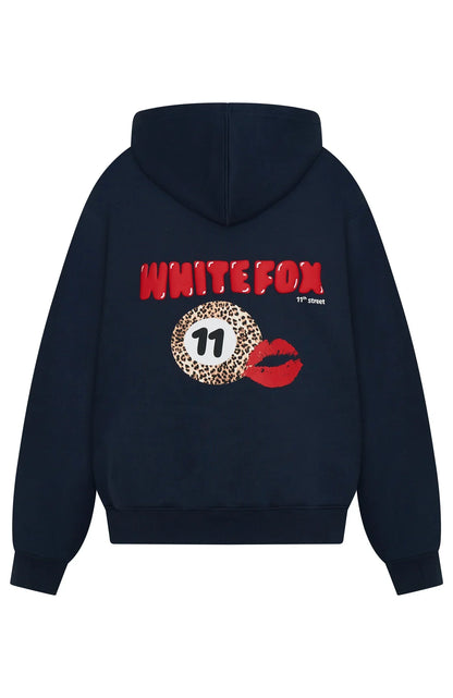 11th Street Shes So Lucky Oversized Hoodie Blueberry Twist