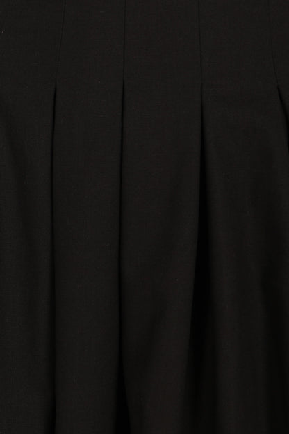 Maria Puff Sleeve Midi Dress Black