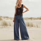 Boho Wide Leg Palazzo Jeans