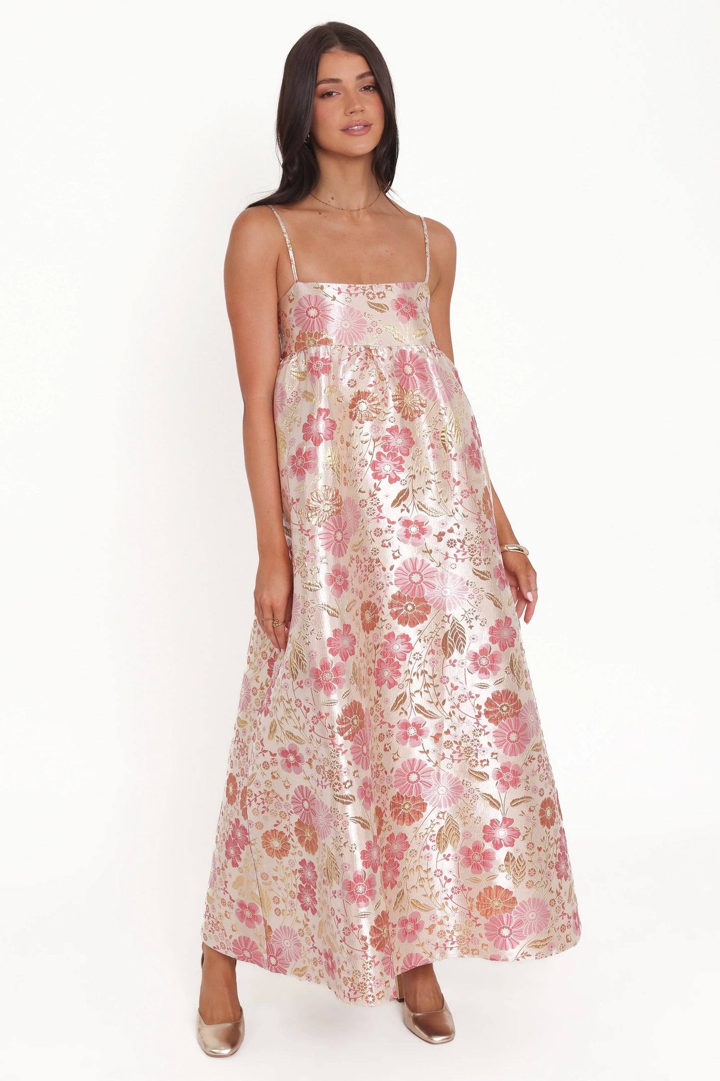Yasmine Maxi Dress Pink Floral