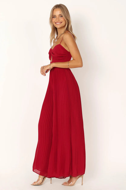 Alice Wide Leg Jumpsuit Red