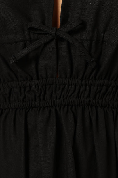 Cece Long Sleeve Maxi Dress Black