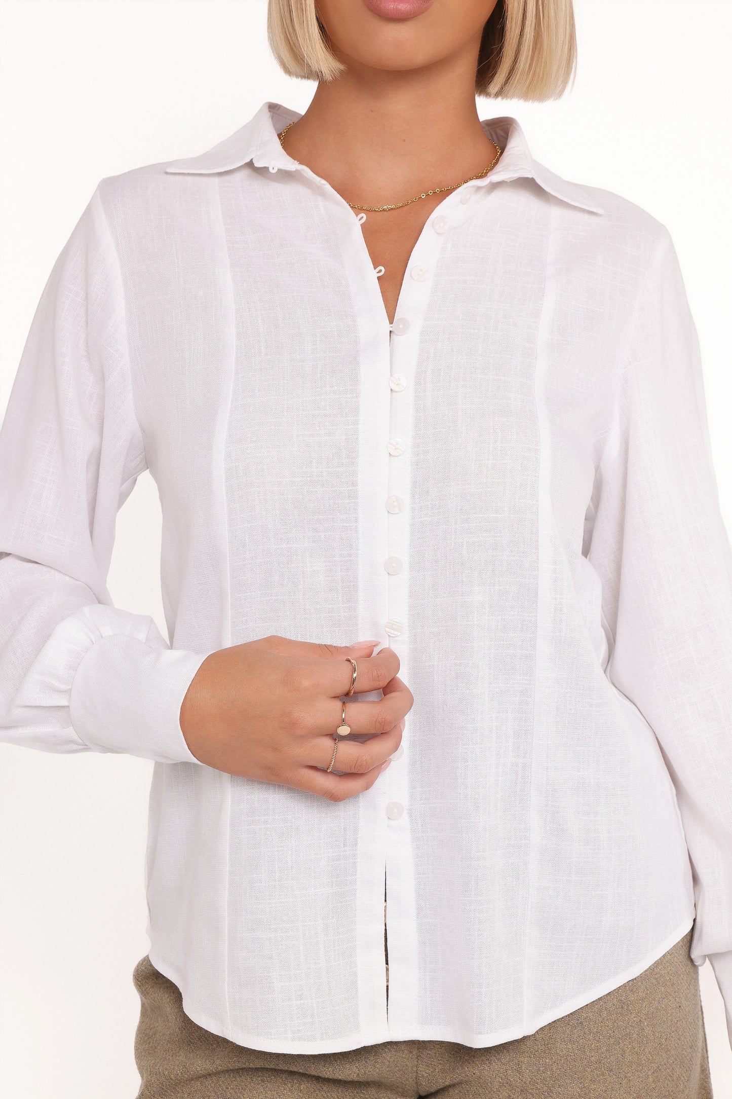 Briggs Long Sleeve Shirt White