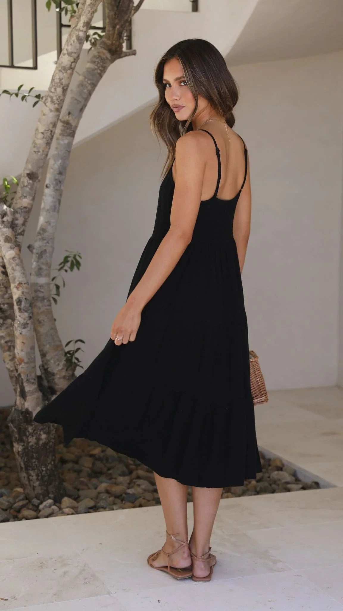 Zoey Midi Dress Black