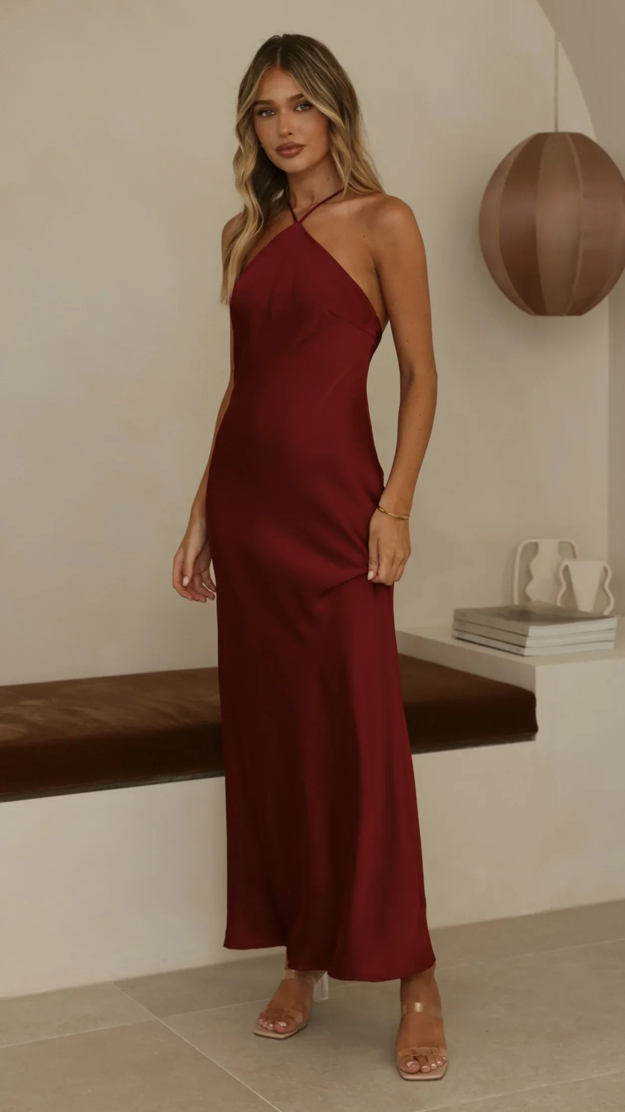 Chiara Maxi Dress Wine