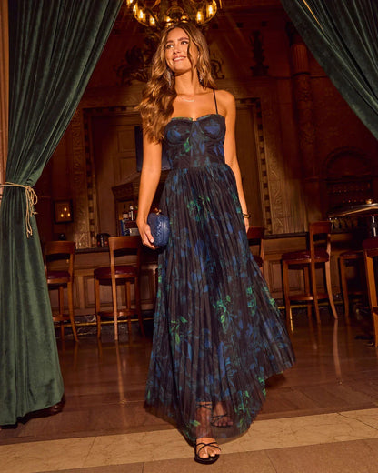 Afterglow Guest Pleated Maxi Dress