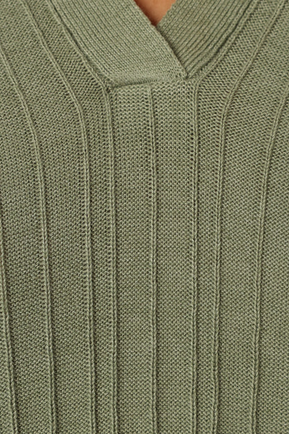 Sonole Cable Knit Sweater Khaki