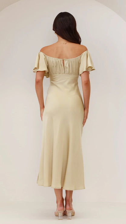 Louisa Midi Dress Olive
