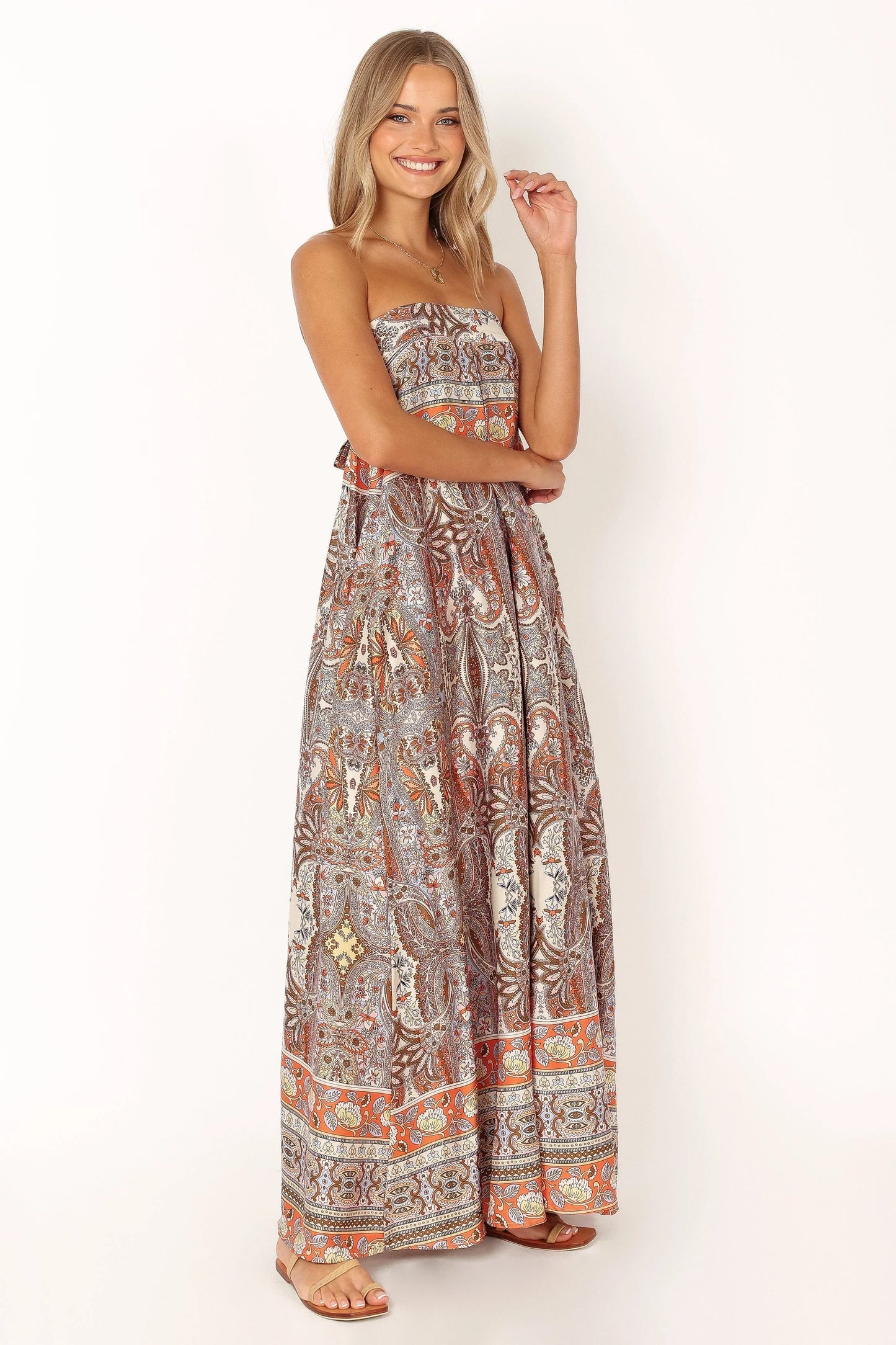Sarah Strapless Jumpsuit Multi