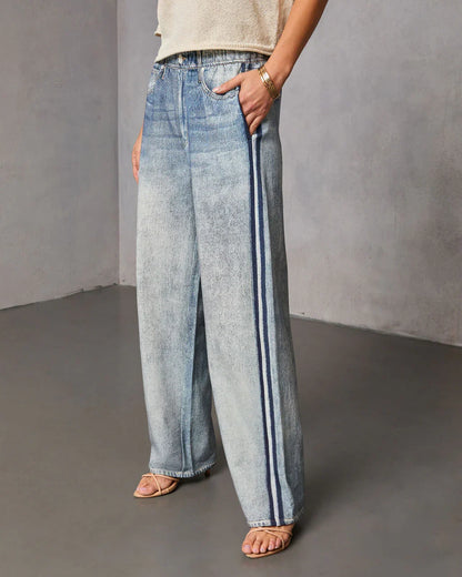 Presilla Contrast Stripe Sweatpant Jeans