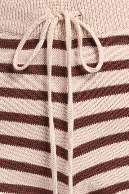 Ilona Knit Set Brown Cream