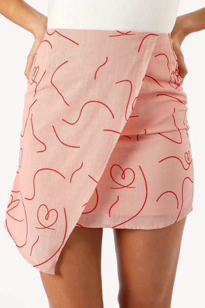Avery Mini Skirt Pink Swirl
