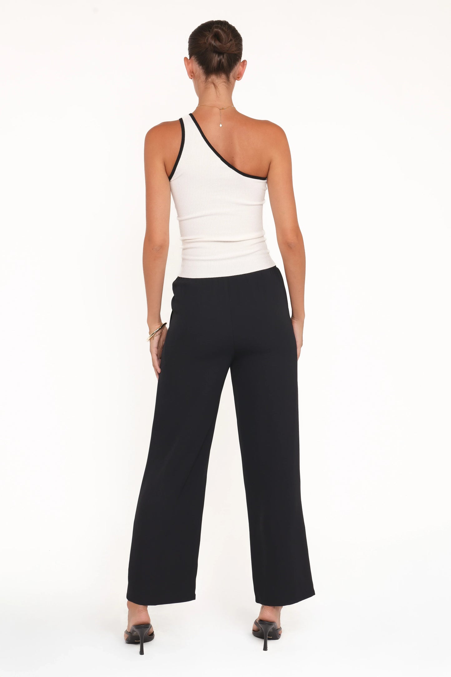 Clark Crepe Wide Leg Pant Black