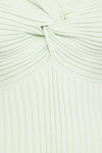 Demi Twist Detail Knit Top Sage