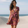 Vintage Daisy Floral Mini Dress