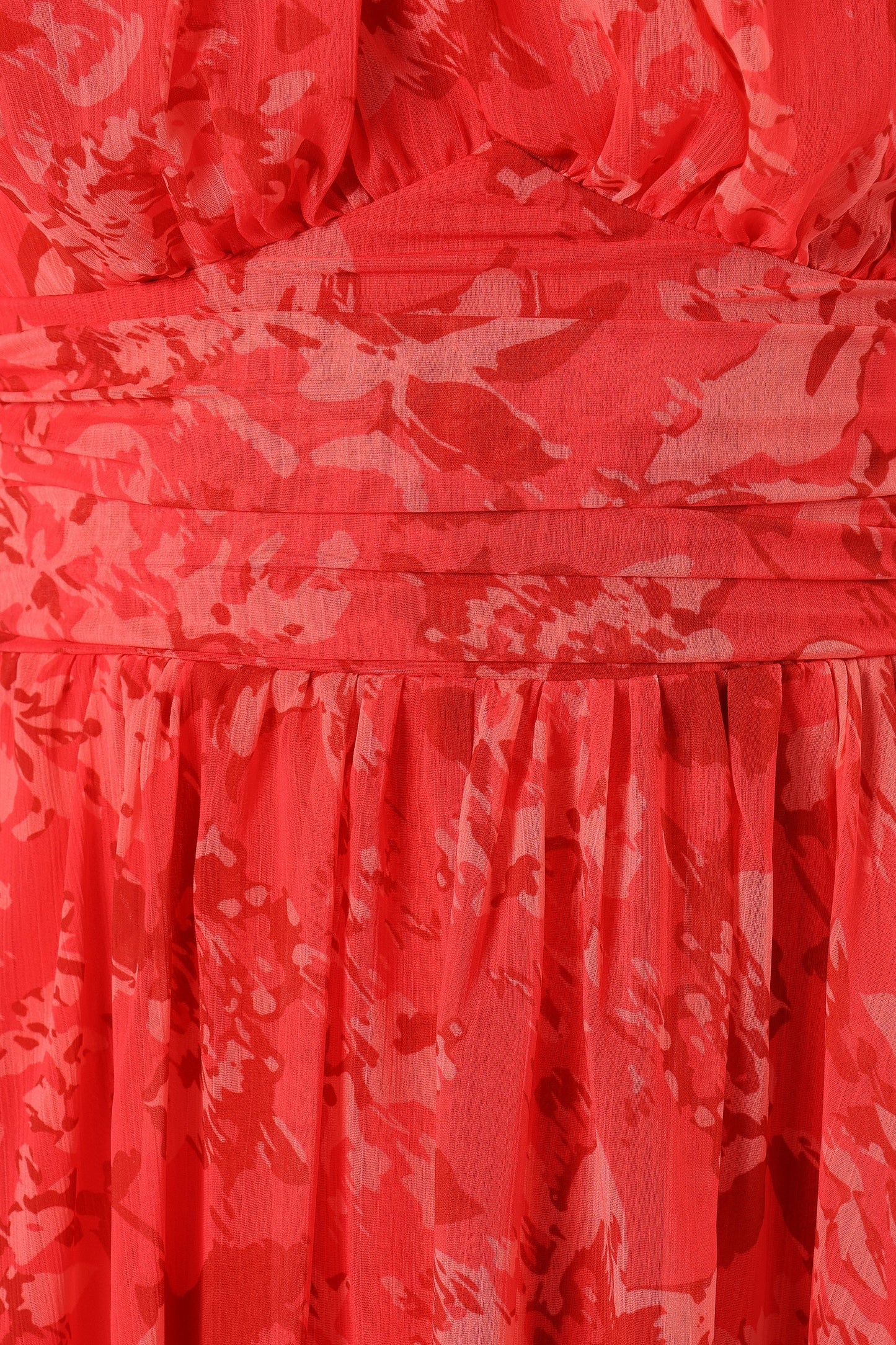 Primrose Halterneck Maxi Dress Red Floral