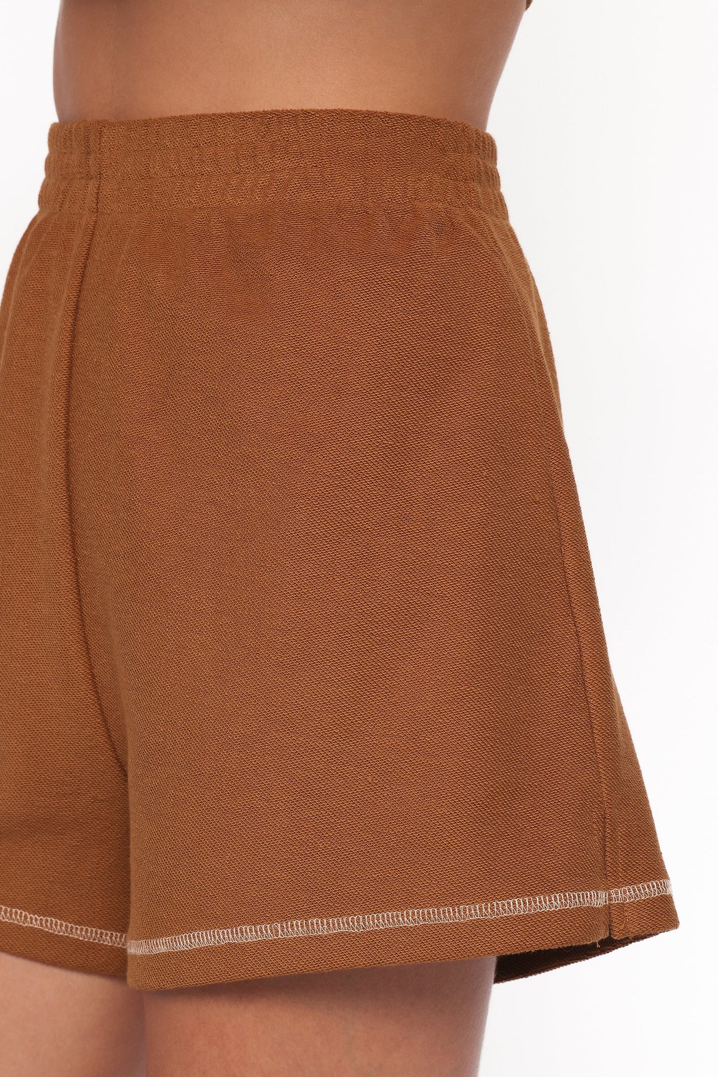 Melody Knit Short Set Chocolate