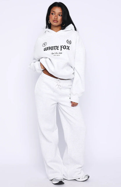 Vibe Too High Oversized Hoodie Grey Marle