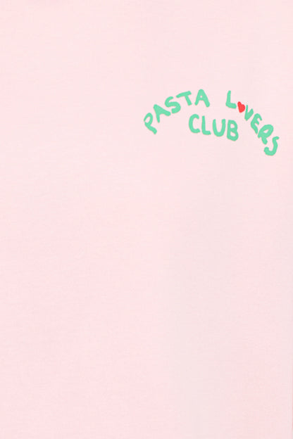 Pasta Lovers Club Graphic Sweater Pink