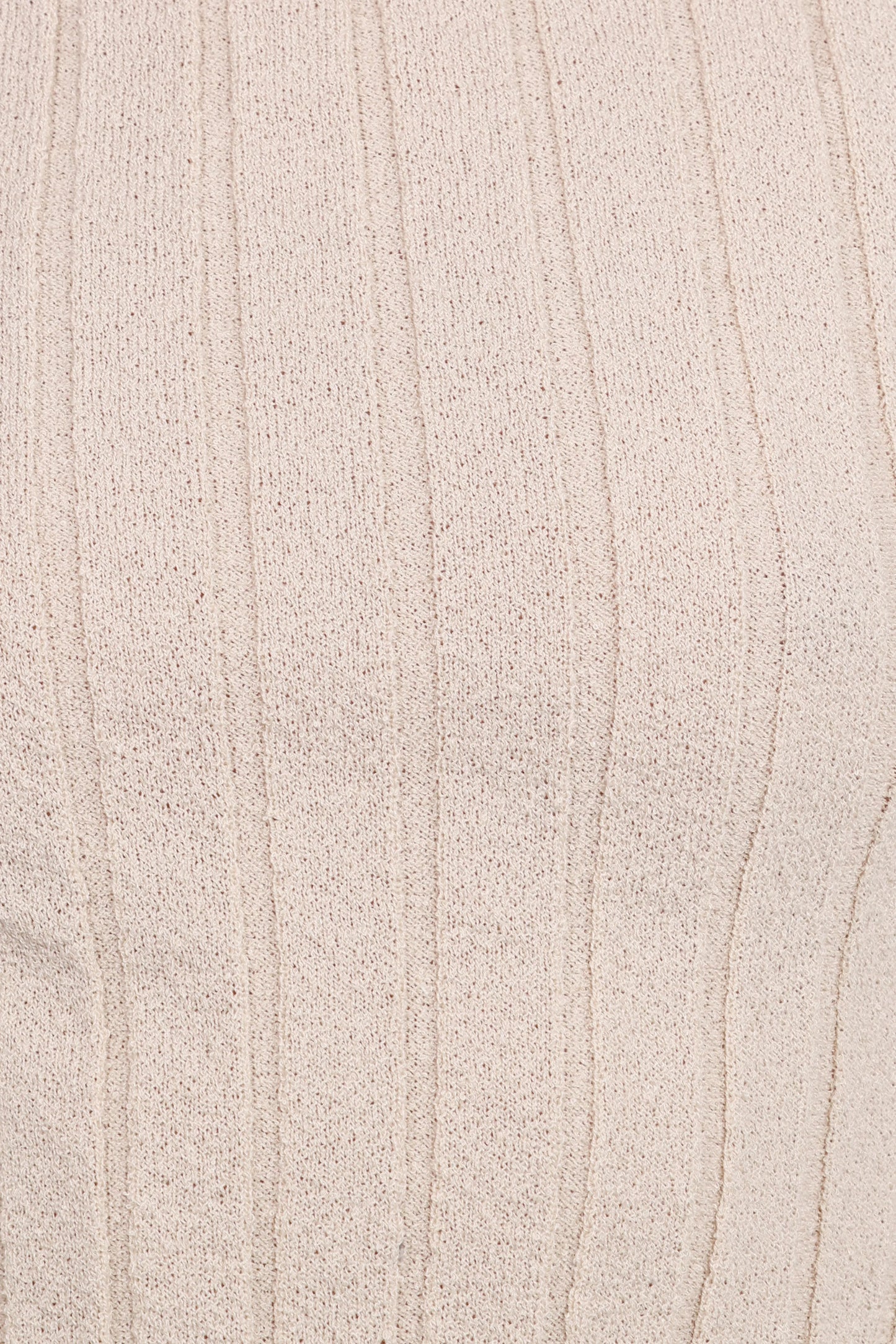 Brodie Wide Rib Knit Top Beige